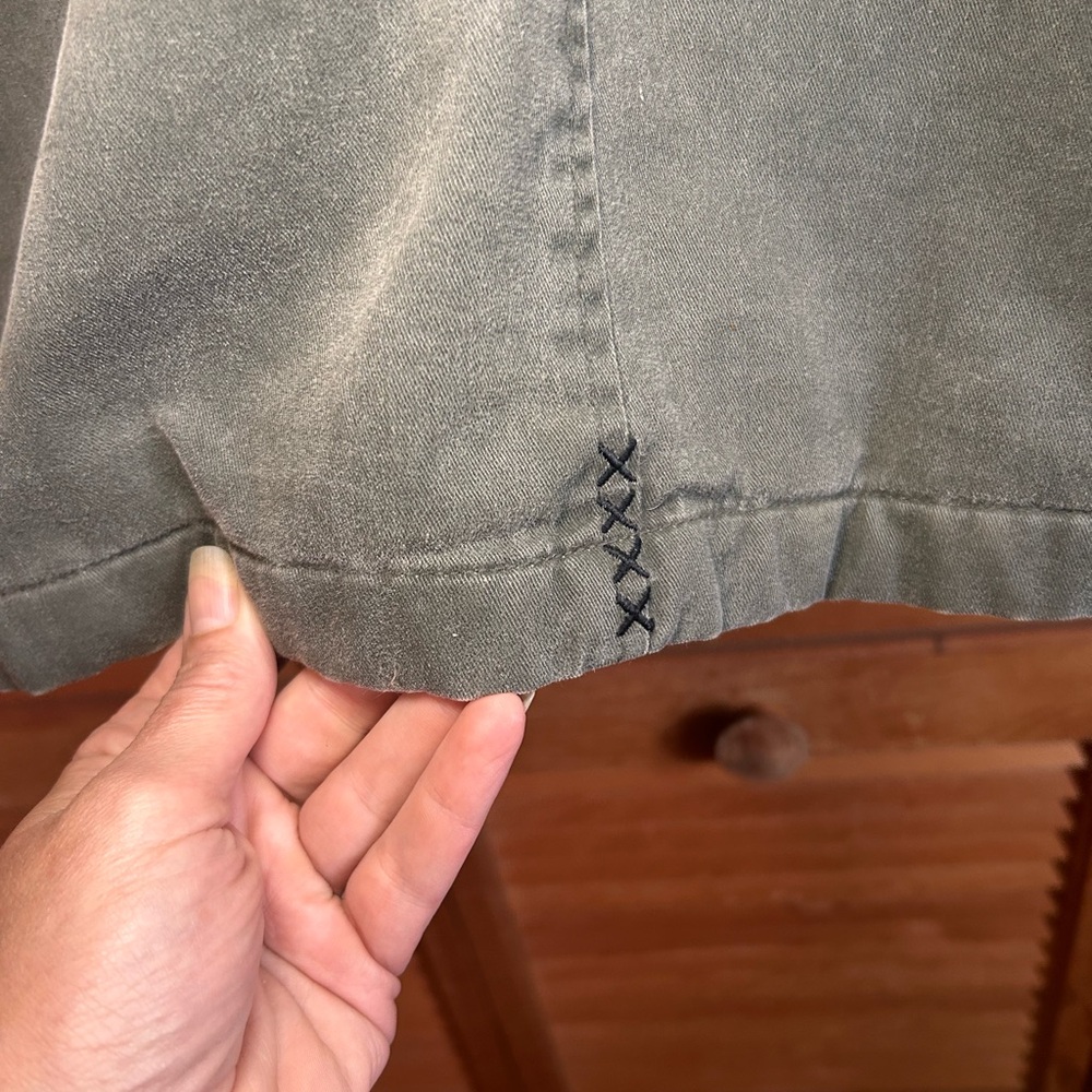 Billabong Men's army green Hooded Military style Jacket Sz L Y2K - Picture 11 of 11